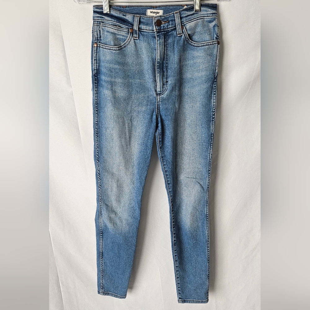 Wrangler Wriggler Skinny Jeans Light Blue Size 26